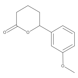 6-(3-Methoxyphenyl)oxan-2-one结构式
