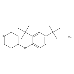 4-[2,4-Di(tert-butyl)phenoxy]piperidine hydrochloride Structure