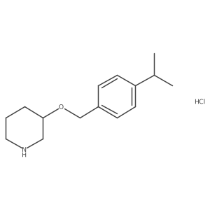 3-[(4-Isopropylbenzyl)oxy]piperidine hydrochloride结构式