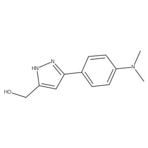 5-[4-(Dimethylamino)phenyl]-1H-pyrazole-3-methanol结构式