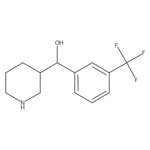 Piperidin-3-yl(3-(trifluoromethyl)phenyl)methanol结构式