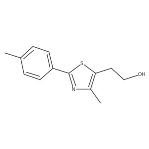 2-[4-Methyl-2-(4-methylphenyl)-1,3-thiazol-5-yl]ethan-1-ol Structure