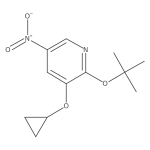 2-Tert-butoxy-3-cyclopropoxy-5-nitropyridine结构式