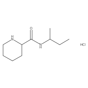 N-(sec-Butyl)-2-piperidinecarboxamide hydrochloride结构式