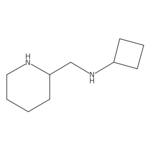 N-[(piperidin-2-yl)methyl]cyclobutanamine结构式