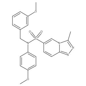 N-(4-methoxyphenyl)-N-[(3-methoxyphenyl)methyl]-3-methyl-[1,2,4]triazolo[4,3-a]pyridine-6-sulfonamide Structure