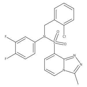 N-[(2-chlorophenyl)methyl]-N-(3,4-difluorophenyl)-3-methyl-[1,2,4]triazolo[4,3-a]pyridine-8-sulfonamide Structure
