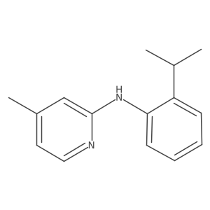 4-Methyl-N-(2-propan-2-ylphenyl)pyridin-2-amine结构式