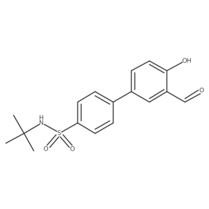 4-(4-t-Butylsulfamoylphenyl)-2-formylphenol结构式