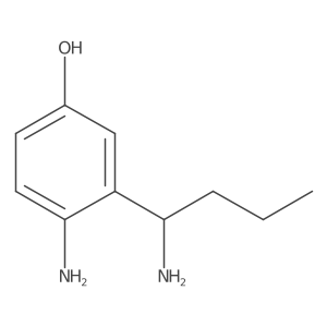 Phenol, 4-amino-3-(1-aminobutyl)- Structure