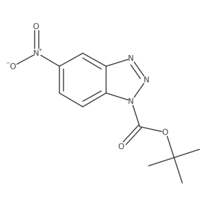 tert-butyl 5-nitro-1H-benzotriazole-1-carboxylate结构式