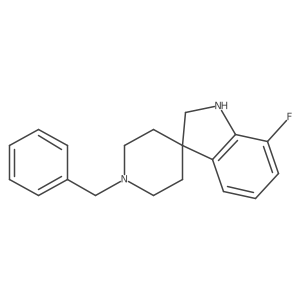 1'-Benzyl-7-fluorospiro[indoline-3,4'-piperidine]结构式