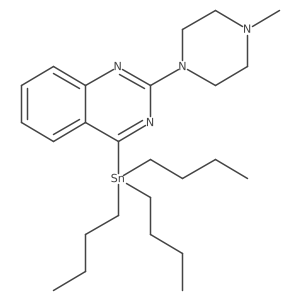 Tributyl-[2-(4-methylpiperazin-1-yl)quinazolin-4-yl]stannane结构式