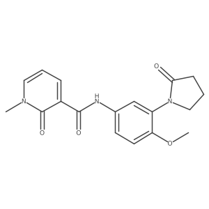 N-(4-methoxy-3-(2-oxopyrrolidin-1-yl)phenyl)-1-methyl-2-oxo-1,2-dihydropyridine-3-carboxamide Structure