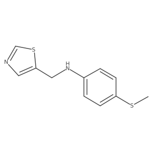 4-(Methylsulfanyl)-N-(1,3-thiazol-5-ylmethyl)aniline Structure