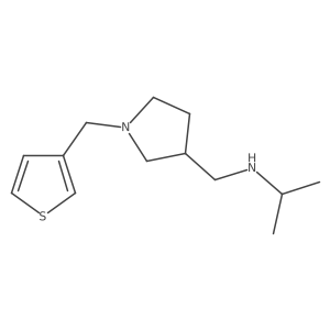 3-Pyrrolidinemethanamine, N-(1-methylethyl)-1-(3-thienylmethyl)-结构式