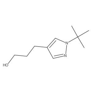 3-(1-tert-butyl-1H-pyrazol-4-yl)propan-1-ol结构式