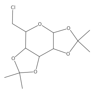 (3aR,5S,5aR,8aS,8bR)-5-(Chloromethyl)-2,2,7,7-tetramethyltetrahydro-5H-bis([1,3]dioxolo)[4,5-b:4',5'-d]pyran Structure