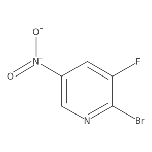 2-Bromo-3-fluoro-5-nitropyridine Structure