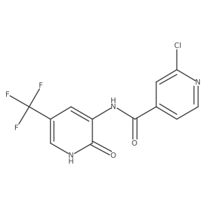 2-chloro-N-[2-oxo-5-(trifluoromethyl)-1,2-dihydropyridin-3-yl]pyridine-4-carboxamide Structure