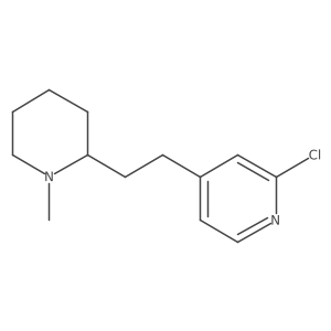2-Chloro-4-(2-(1-methylpiperidin-2-yl)ethyl)pyridine Structure