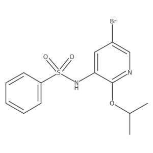 N-{5-bromo-2-[(1-methylethyl)oxy]-3-pyridinyl}benzenesulfonamide结构式