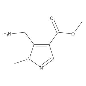 methyl 5-(aminomethyl)-1-methyl-pyrazole-4-carboxylate Structure