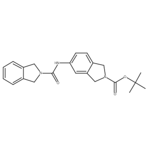 Tert-butyl 5-(isoindoline-2-carboxamido)isoindoline-2-carboxylate结构式
