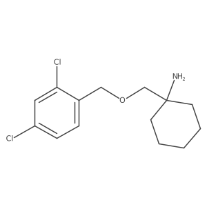 Cyclohexanamine, 1-[[(2,4-dichlorophenyl)methoxy]methyl]- Structure