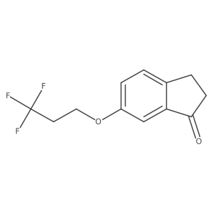 6-(3,3,3-trifluoropropoxy)-2,3-dihydro-1H-inden-1-one结构式