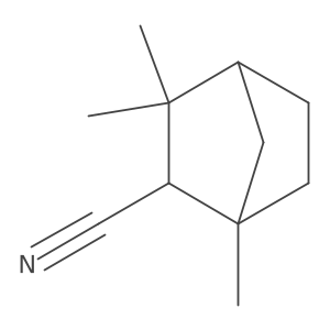 1,3,3-Trimethylbicyclo[2.2.1]heptane-2-carbonitrile结构式