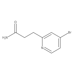 3-(4-Bromo-pyridin-2-yl)-propionamide结构式