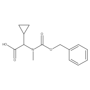 n-Cbz-alpha-(cyclopropyl)-methyl-glycine结构式