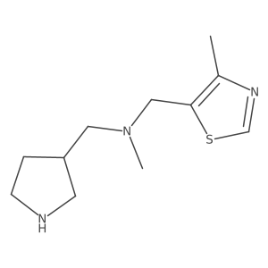 Methyl[(4-methyl-1,3-thiazol-5-yl)methyl](pyrrolidin-3-ylmethyl)amine Structure