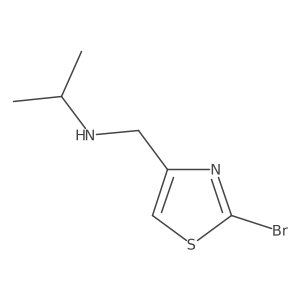 N-((2-bromothiazol-4-yl)methyl)propan-2-amine Structure