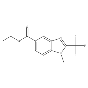 Ethyl 1-methyl-2-(trifluoromethyl)-1H-benzo[d]imidazole-5-carboxylate Structure