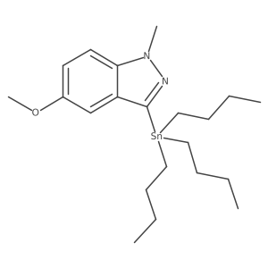 5-methoxy-1-methyl-3-(tributylstannyl)-1H-indazole Structure