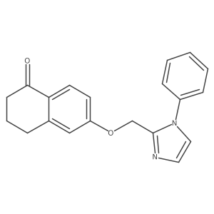 3,4-Dihydro-6-[(1-phenyl-1h-imidazol-2-yl)methoxy]-1(2h)-naphthalenone结构式