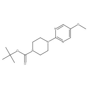 4-(5-Methoxy-pyrimidin-2-yl)-piperazine-1-carboxylic acid tert-butyl ester结构式