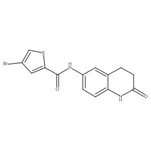 4-bromo-N-(2-oxo-1,2,3,4-tetrahydroquinolin-6-yl)thiophene-2-carboxamide Structure
