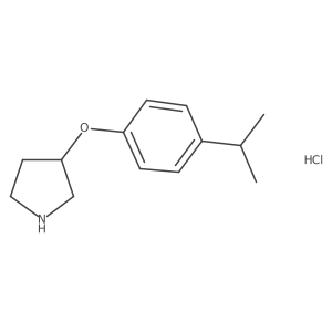 3-(4-Isopropylphenoxy)pyrrolidine hydrochloride Structure