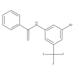 N-(3-Bromo-5-trifluoromethylphenyl)benzamide结构式