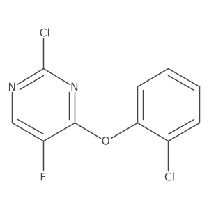 2-Chloro-4-(2-chlorophenoxy)-5-fluoropyrimidine结构式