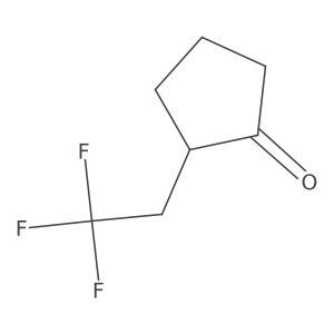 2-(2,2,2-Trifluoroethyl)cyclopentan-1-one结构式