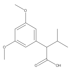 2-(3,5-Dimethoxyphenyl)-3-methylbutanoic acid Structure