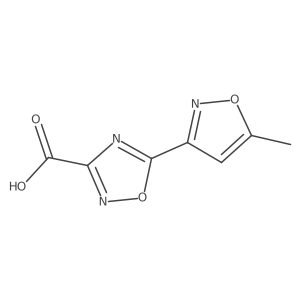 5-(5-Methylisoxazol-3-yl)-1,2,4-oxadiazole-3-carboxylic acid Structure