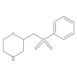 2-[(Benzenesulfonyl)methyl]morpholine结构式