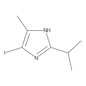 5-Iodo-2-isopropyl-4-methyl-1H-imidazole Structure