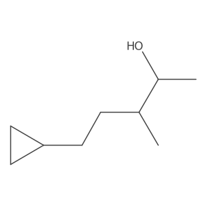 5-Cyclopropyl-3-methylpentan-2-ol结构式
