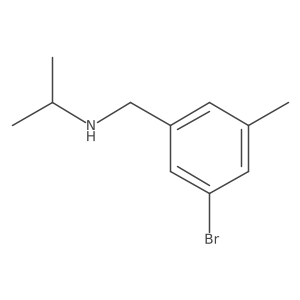 [(3-Bromo-5-methylphenyl)methyl](propan-2-yl)amine结构式
